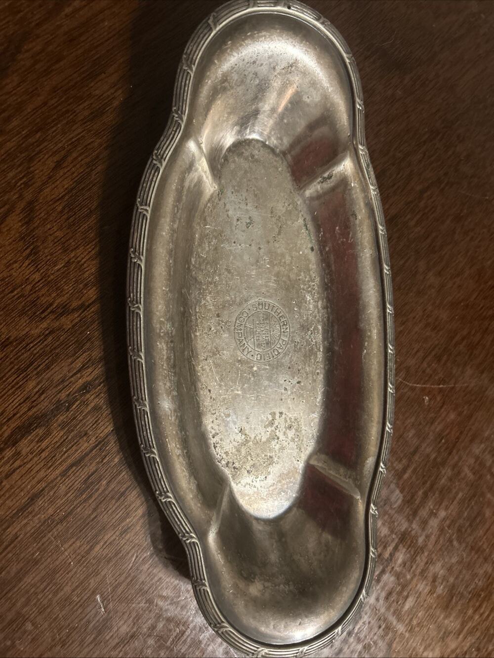 Historic International Silver Co. Southern Pacific Silver Soldered Tray C.S. 26